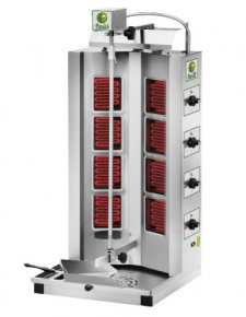 Kebab elctrico de 4 resistencias GYR40 monofsico 230 V