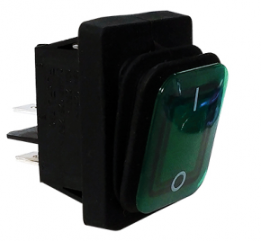 Interruptor Verde 30x22mm 230V 16A