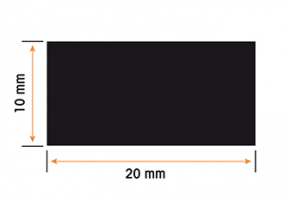 Burlete Caucho Esponjoso 20x10mm ADHESIVO(1m)