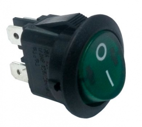 Interruptor Verde 20mm 230V Bipolar