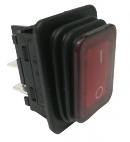 Interruptor Rojo 230V 20A 30x22mm Marquardt