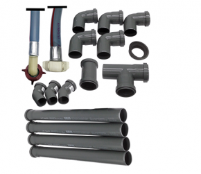 KIT CONEXIN HORNO TUBO:50mm MANGUERA:2500mm
