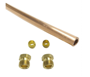 Kit Tubo De Cobre 6x4mm ( 1 Metro )