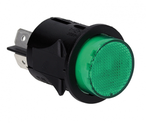Interruptor Verde 25mm 16A 230V Bipolar